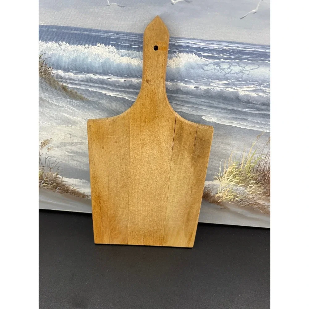 Vintage Wooden Cutting Board Italian Olive Oil Chianti Wall Decor Plaque 13.5in